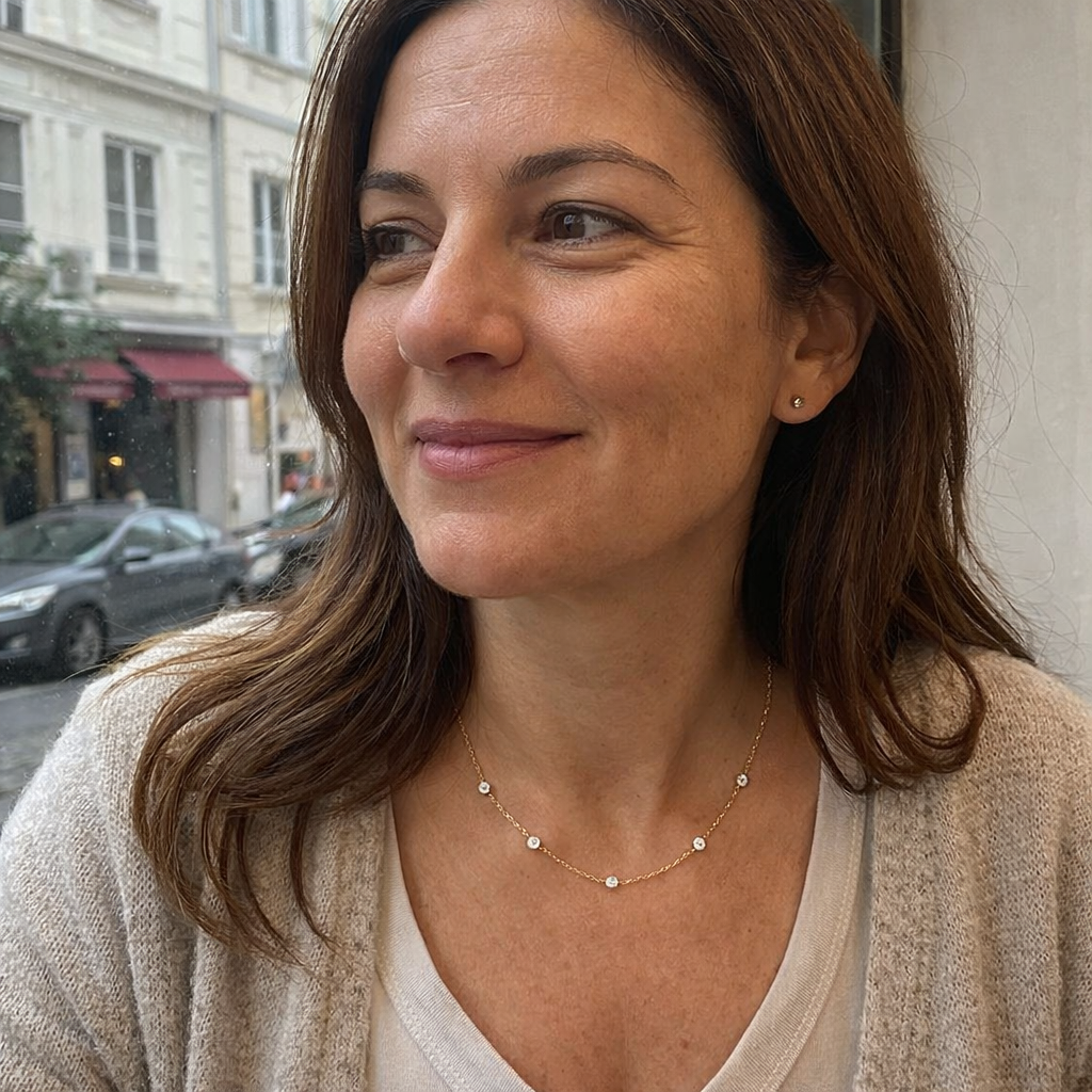 Naszyjnik spadające gwiazdy | Złoto
