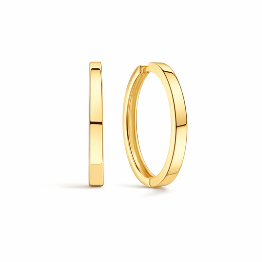 Gia efektowne kolczyki koła | Złoto