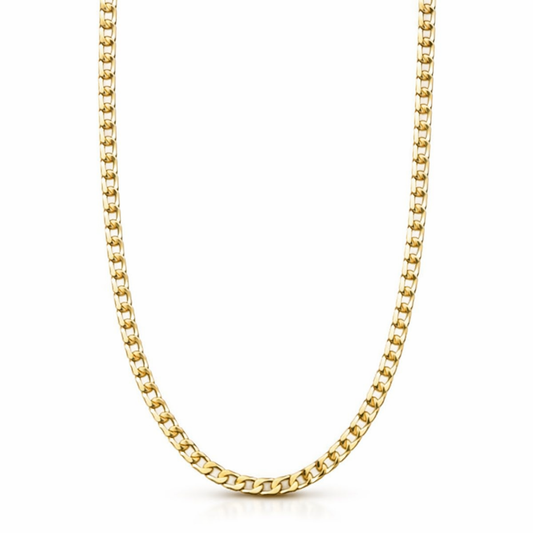 Collar de Cadena Barbada Plana