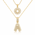 Set de Collares con Inicial Pavé