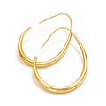 Aretes de Argolla en Oro Antiguo