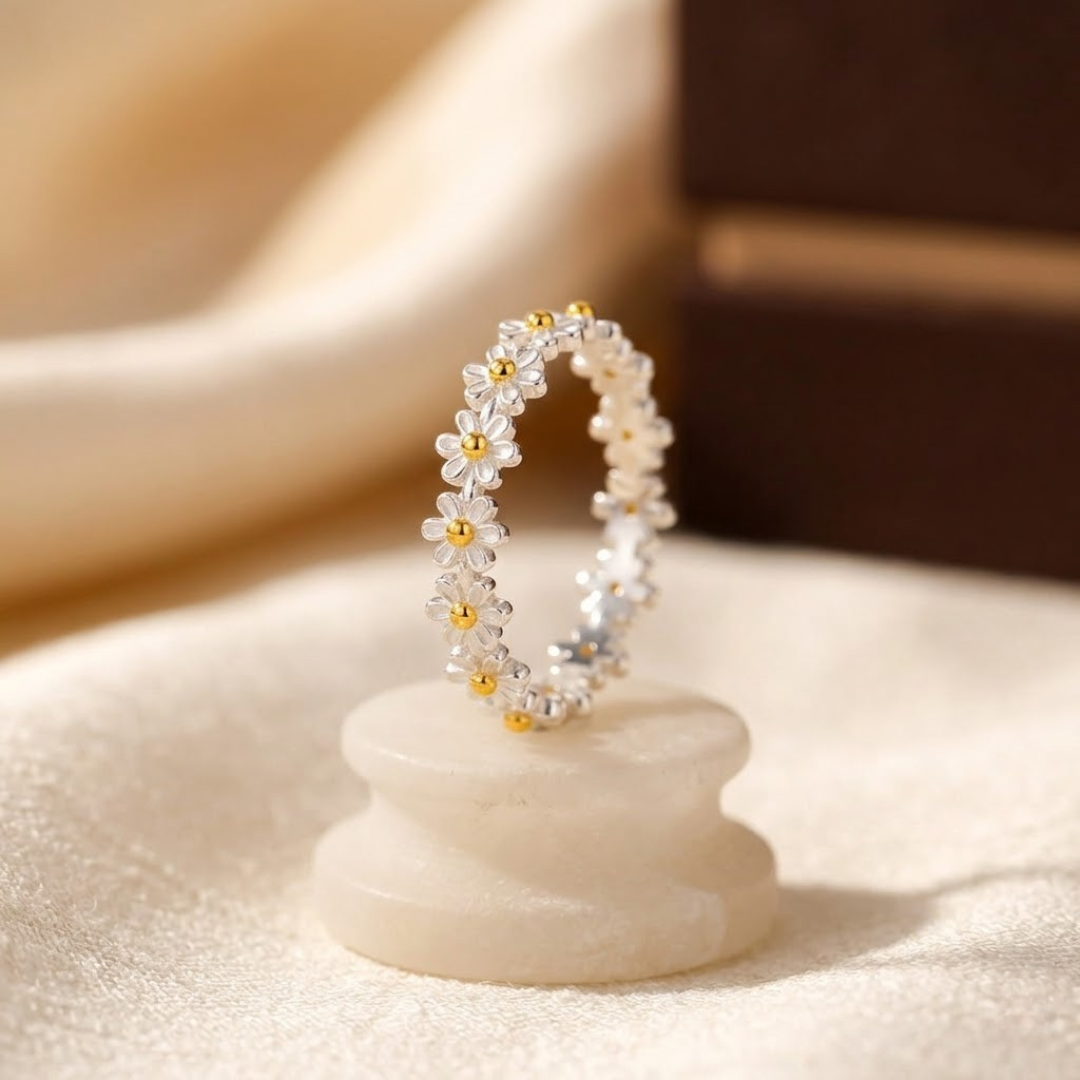 Kwiatowy pierścionek | Srebro