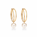 Aretes Vintage de Oro y Perlas
