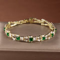 Verde Link bransoletka tenisowa | Złoto