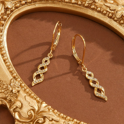 Ava kolczyki Shimmer Twist | Złoto