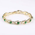 Verde Link bransoletka tenisowa | Złoto