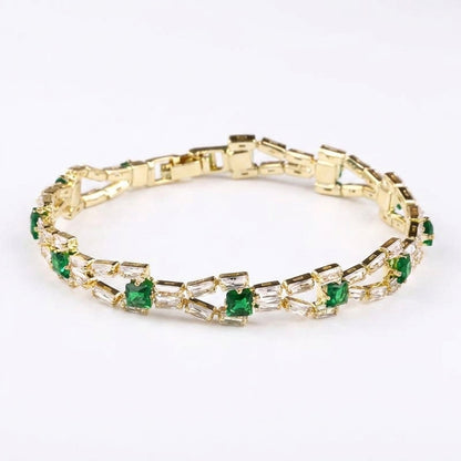 Verde Link bransoletka tenisowa | Złoto