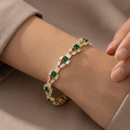 Verde Link bransoletka tenisowa | Złoto